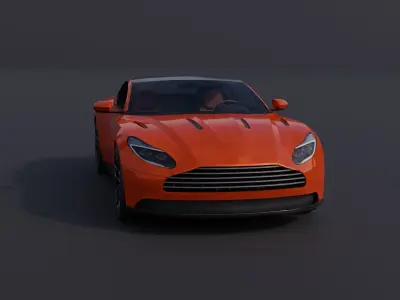 Generic Sports Car 2 Low-poly 3D model
