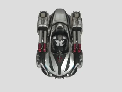 Futuristic Fighter Car 3D model