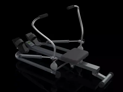 Dual Sculling rowing Machine Free 3D model