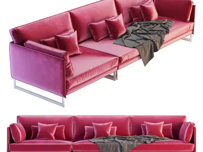 Saba Italia - Livingston Three Seater Sofa 3D model