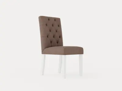 Jenny Dining Chair Gray White Low-poly 3D model
