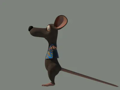 mouse in maya Low-poly 3D model