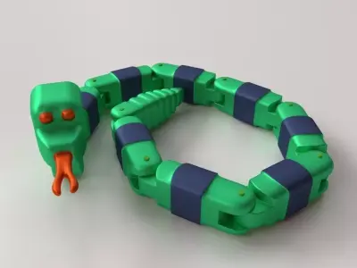 Toy Snake 3D model