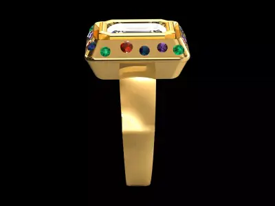 Aurora Majesty Ring 3D print model
