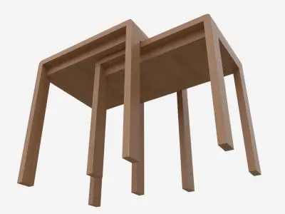 Nest of Tables Ercol Bosco 3D model