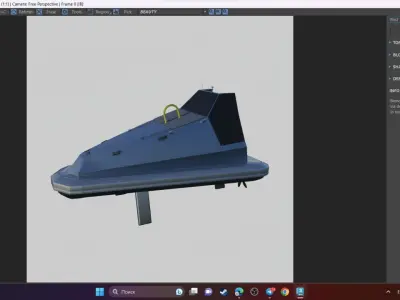 boat model 3D model
