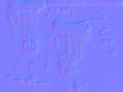 Black Leather Pants PBR 4k  Low-poly 3D model