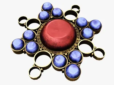 Medieval Gem Low-poly 3D model