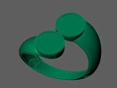 Womens Rings Plain Ring Ready STL 3DM Models Rings women 3D print model