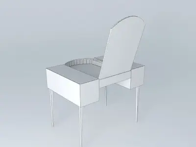 classical model - poudreuse 3D Free 3D model