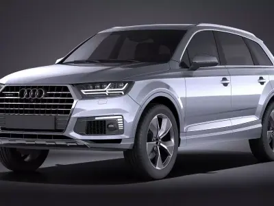 Audi Q7 e-tron 2017 VRAY 3D model