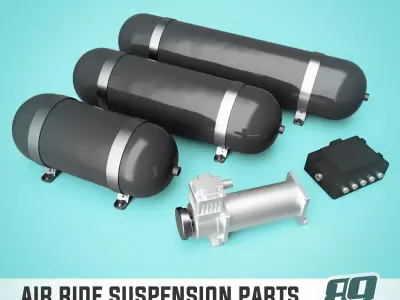 Air ride parts for 1-24 scale models 3D print model