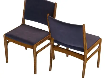 Crate and Barrel Blythe Dining Chair 3D model