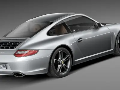 Porsche 911 Carrera 2011 997 coupe 3D model
