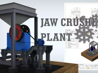 Jaw Crusher Plant Free 3D model