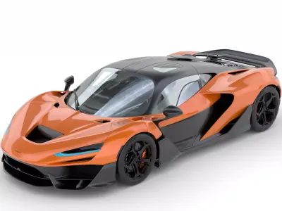 McLaren W1 2025 3d Model 3D model