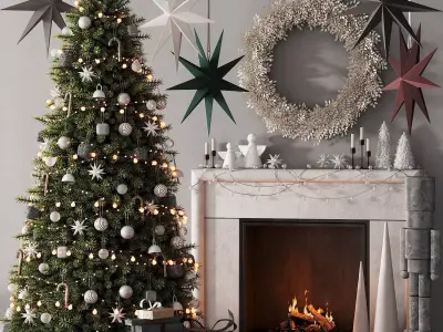 239 happy new year 03 christmas tree 01 3D model