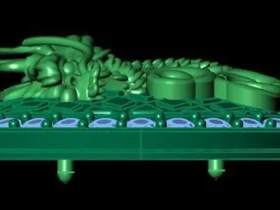 dragon round pendant 3D print model