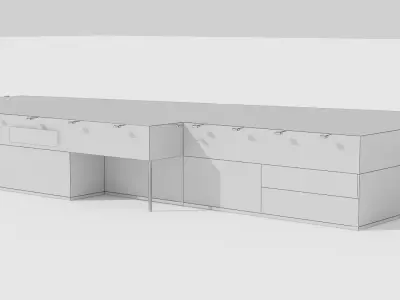 car shop Low-poly 3D model