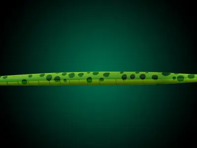 Cartoon Snake  Low-poly 3D model