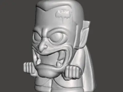 DRACULA CHIBI HALLOWEEN VINTAGE FIGURE MODEL STATUE ORNAMENT 3D print model