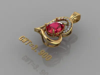 FASHION  PENDANT 3D model get