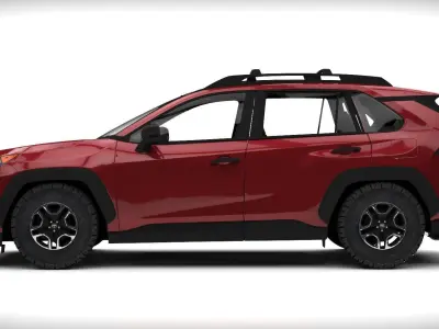 TOYOTA R4V4 2022 ADVENTURE Low-poly 3D model