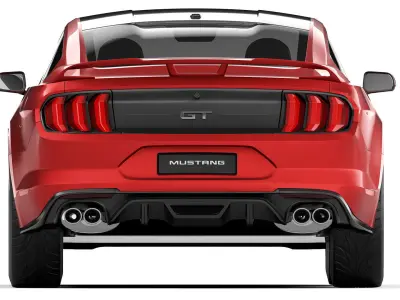 Mustang GT 2018 3D model
