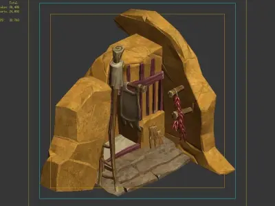 Game Mountain Building - Hole 06 3D model