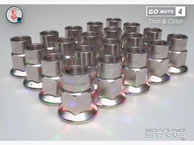 GoNuts 4 Trim and Color AM01 Car Wheel Lug Nut 3D model