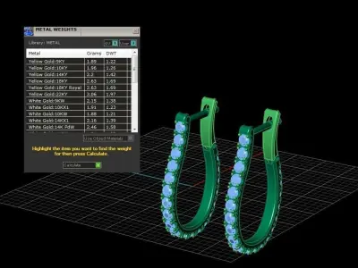 Jewelry Earrings 3D print model buy