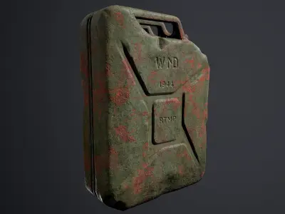 Jerrycan 20 l Low-poly 3D model