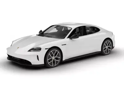 Porsche Taycan 4 Black Edition 2026 3d model 3D model