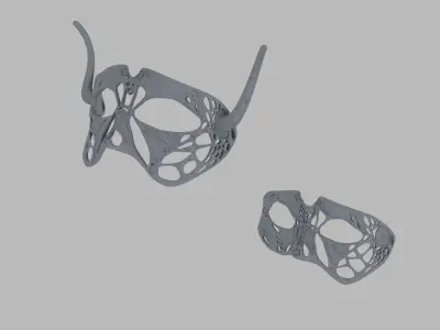 Saytr and Wood nymph masks 3D print model