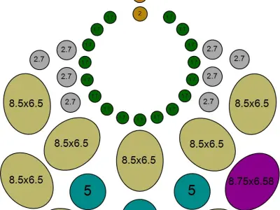 DIAMOND AND BLUE SAPPHIRE PENDANT FOR COUPLE 3D PRINTABLE MODEL 3D print model