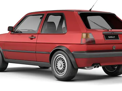 Volkswagen Golf II GTI  3-door 1992 3D model