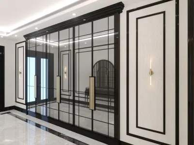 house hall entrance scene  3D model