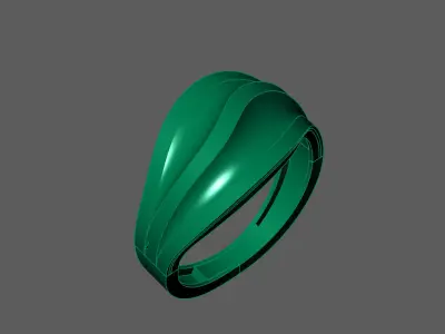Plain Ring Women Ready STL 3DM Models Womens Rings 3D models 3D print model 19