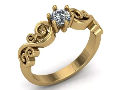 Ring 3D printable model 3D print model