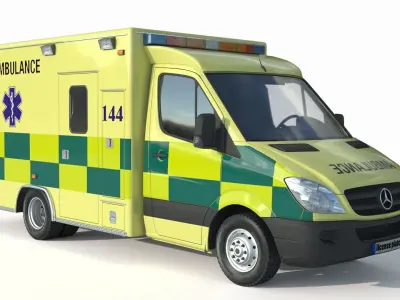 ercedes Benz Sprinter 516 CDI GSF RTW Krankenwagen Ambulance 3D model