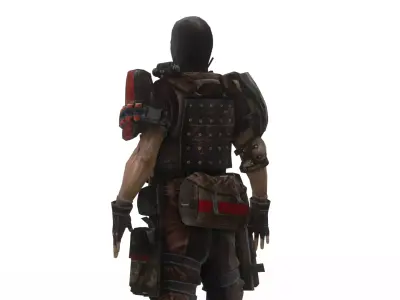 Urban Soldier 3D Model Low-poly 3D model