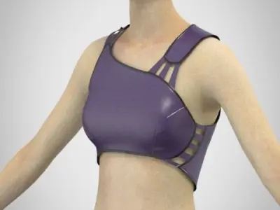 Sport Wear Bran Shorts Female 3D model