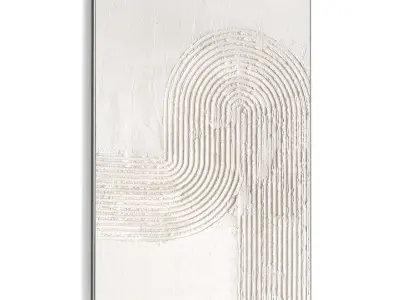 Plaster Two Photo Frame 480 Low-poly 3D model