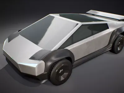 Tesla Cybertruck Sport Car Low-poly 3D model