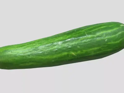 Cucumber Low Poly Low-poly 3D model