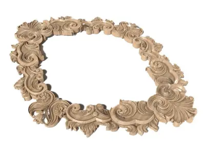 Frame-018 ornate frame 3D model
