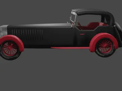 Classic Car - 1934 Lagonda - Can use in Metaverse 3D model
