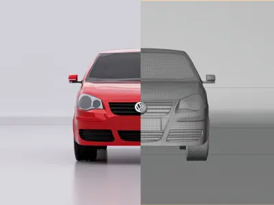 Volkswagen Polo IV high poly  3D model