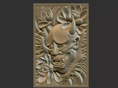 Oni Pendant 3D print model