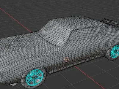 Gameready car model Buick gsx 455 Low-poly 3D model